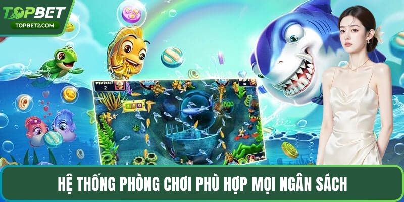 Hệ thống phòng chơi phù hợp mọi ngân sách